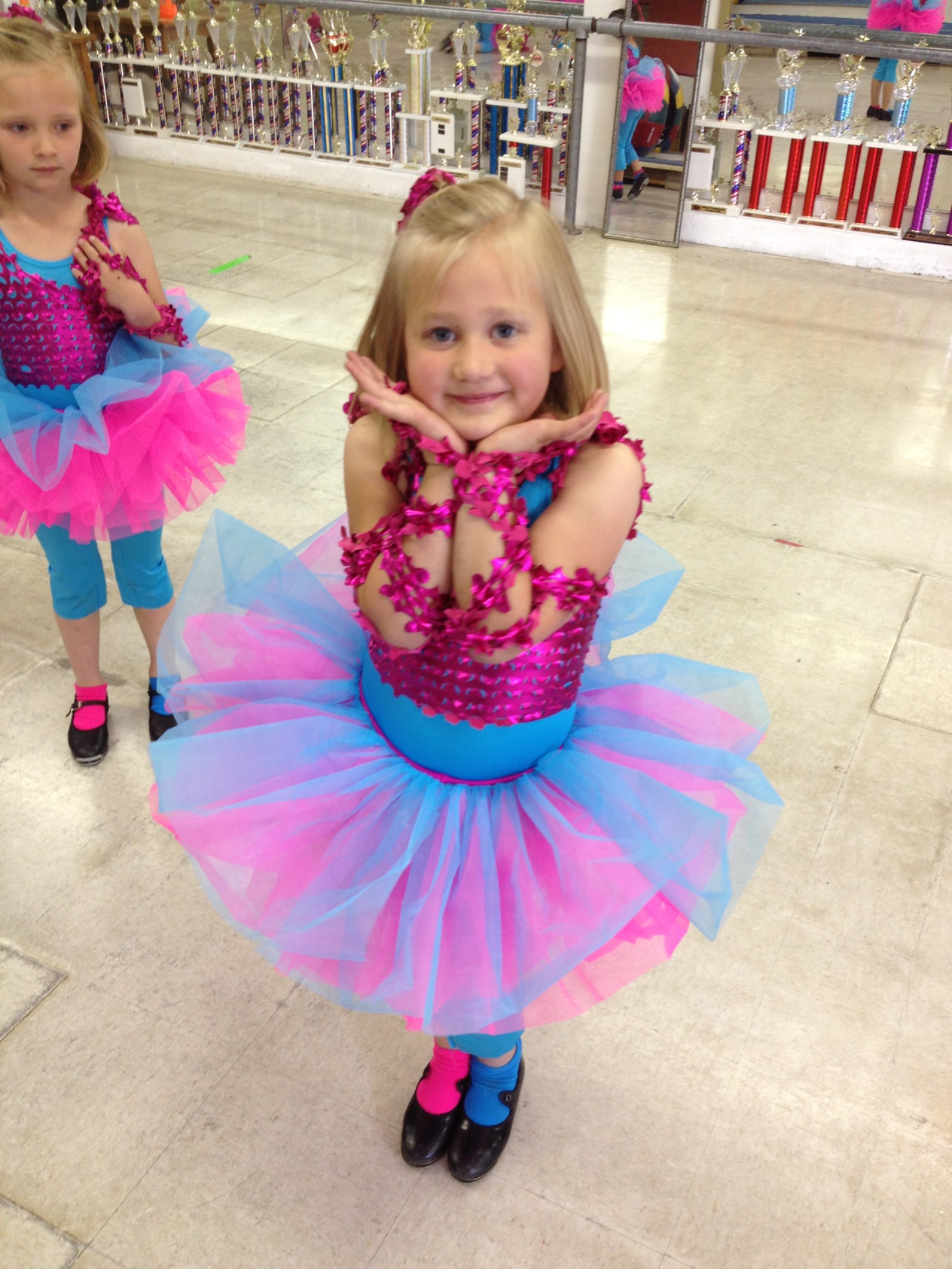 Young dancer in a colorful costume